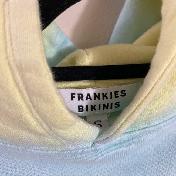 Frankies Bikinis Burl sweatshirt jogger set in rainbow sherbert tie dye sz small - Picture 6 of 11